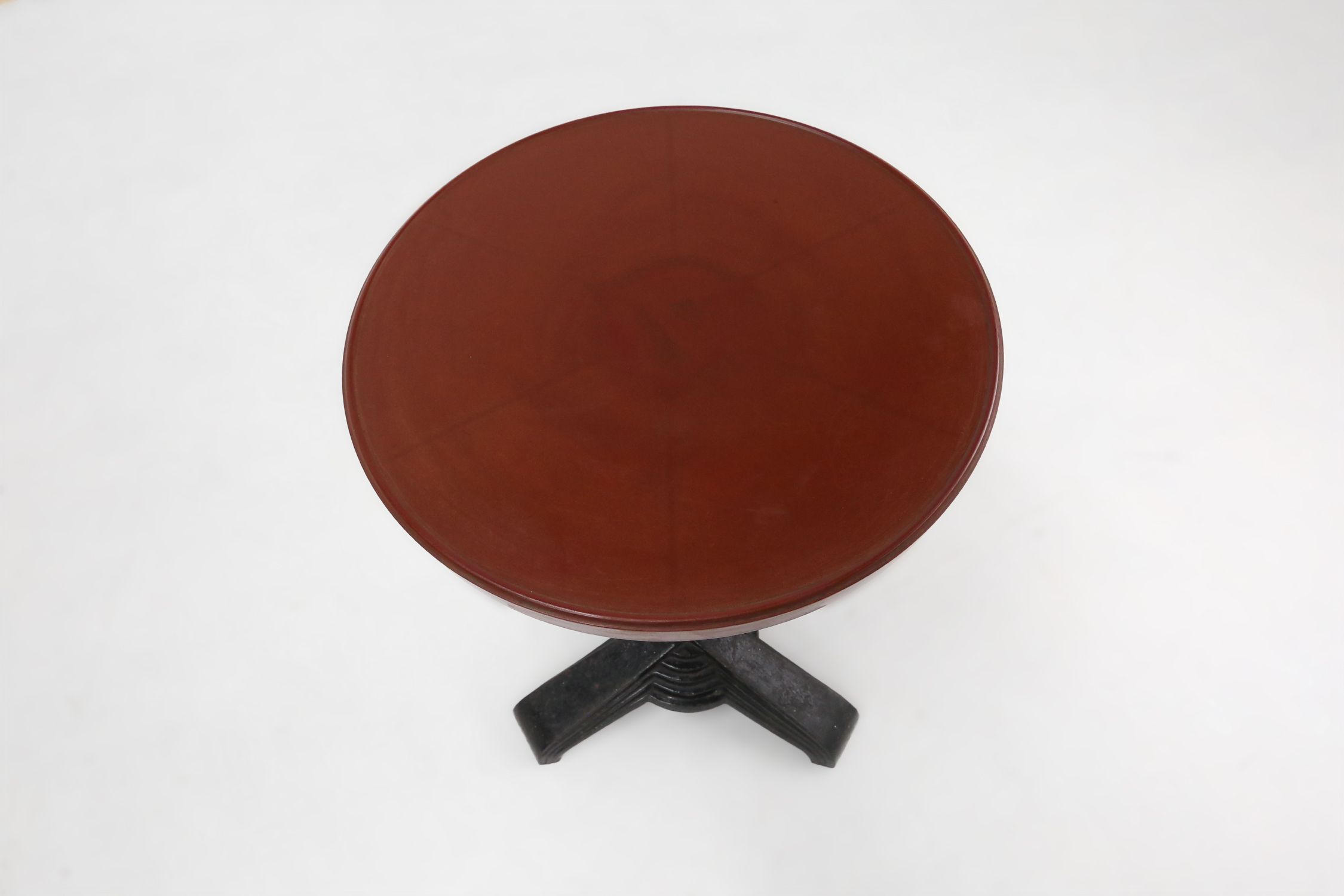 Rare Louis Vuitton cast iron bistro table with bakelite top, France ca. 1930thumbnail